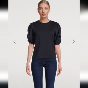 Frame Puff Sleeve T-Shirt Sz XS